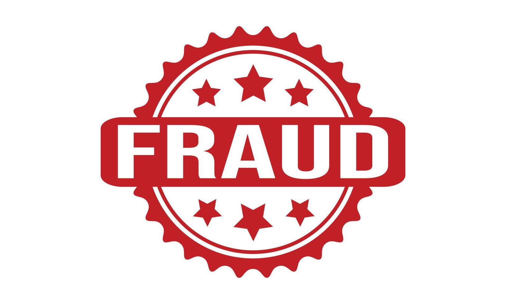 Fraud Rubber Stamp Seal Vector