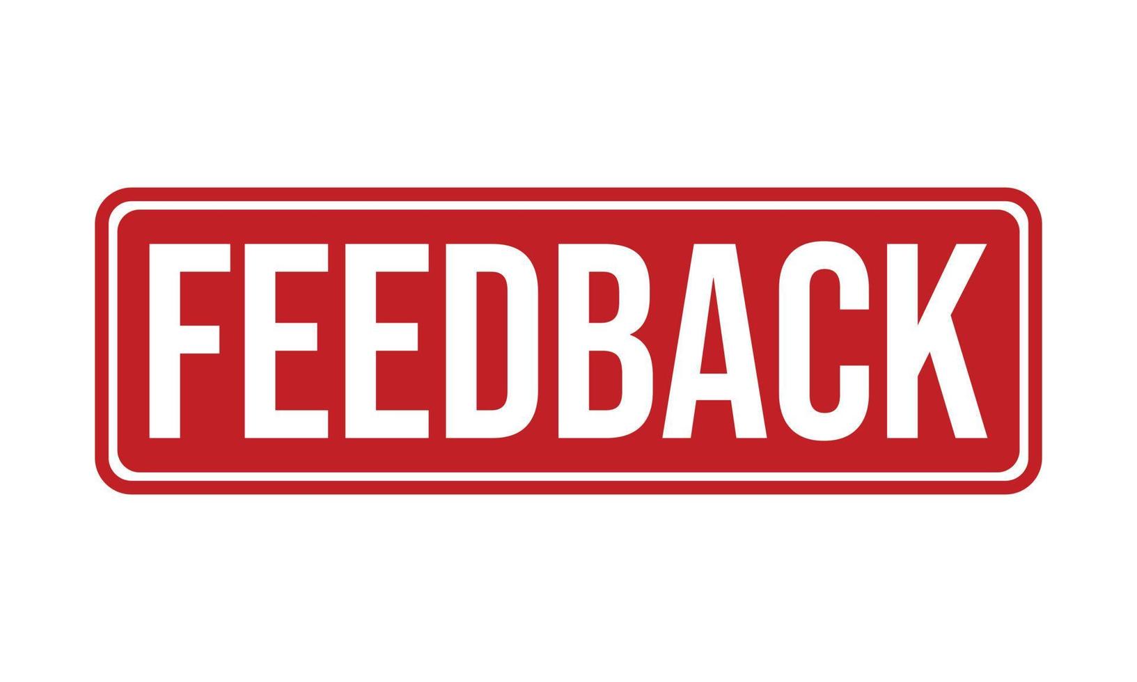 Feedback Rubber Stamp Seal Vector