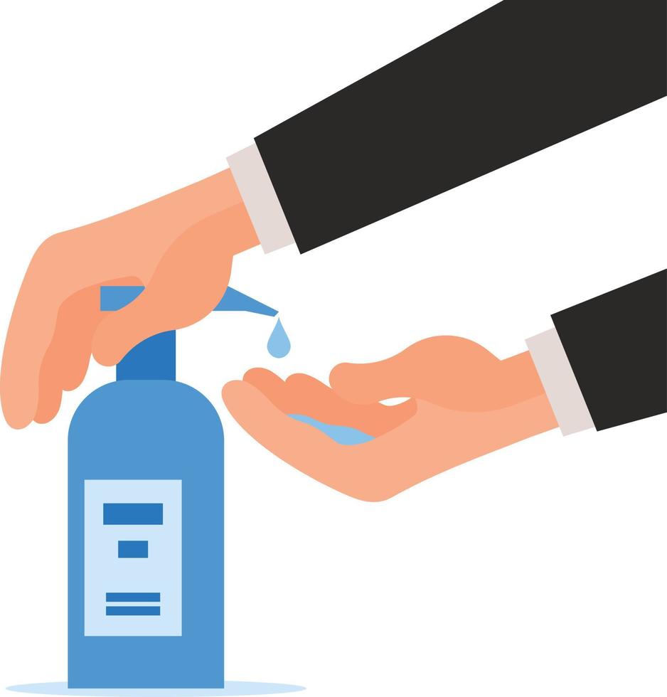 Vector Image Of A Bottle Of Hand Sanitizer