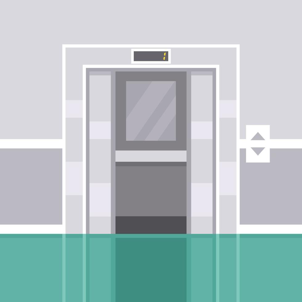 Vector Image Of A Modern Elevator