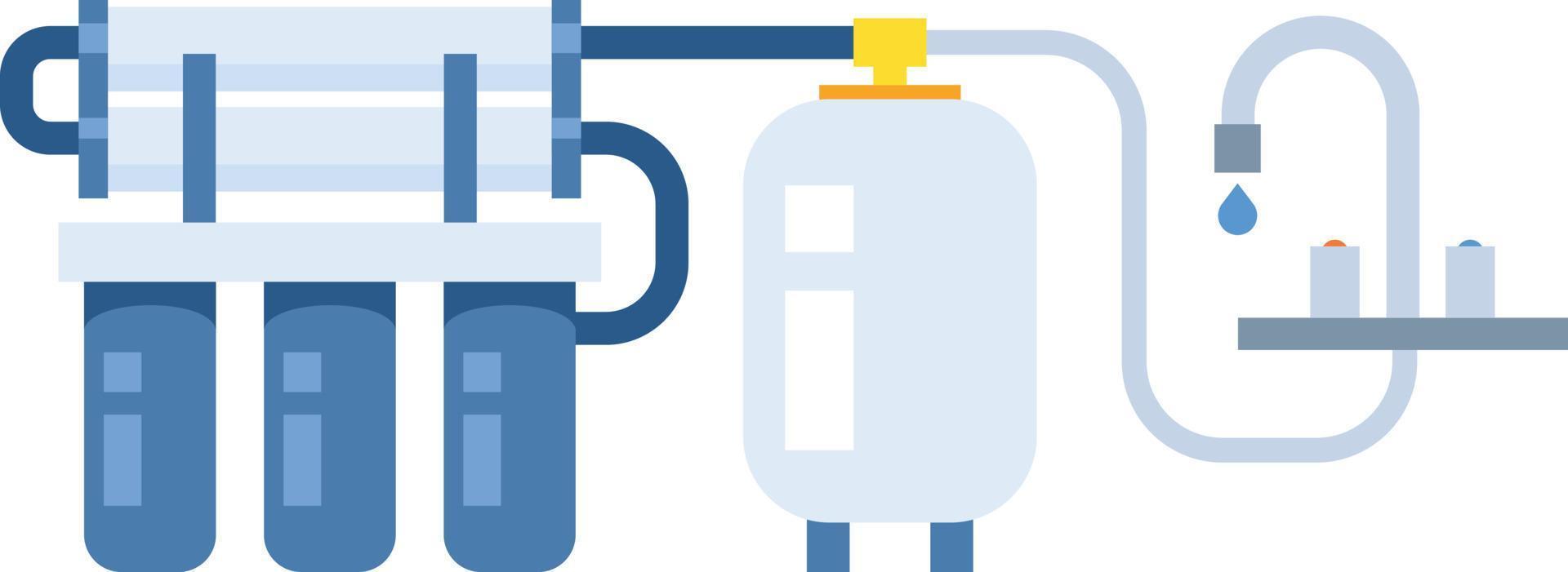 Vector Image Of A Water Filtration System