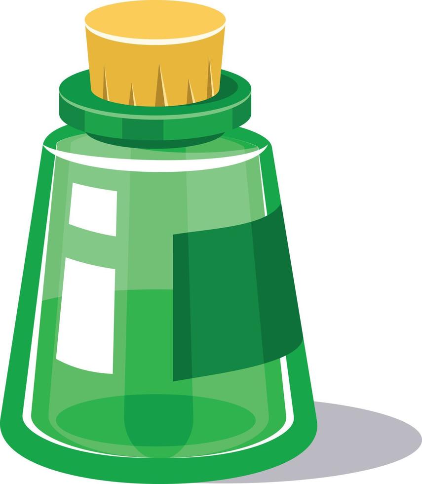 Vector Image Of A Glass Container For Spices