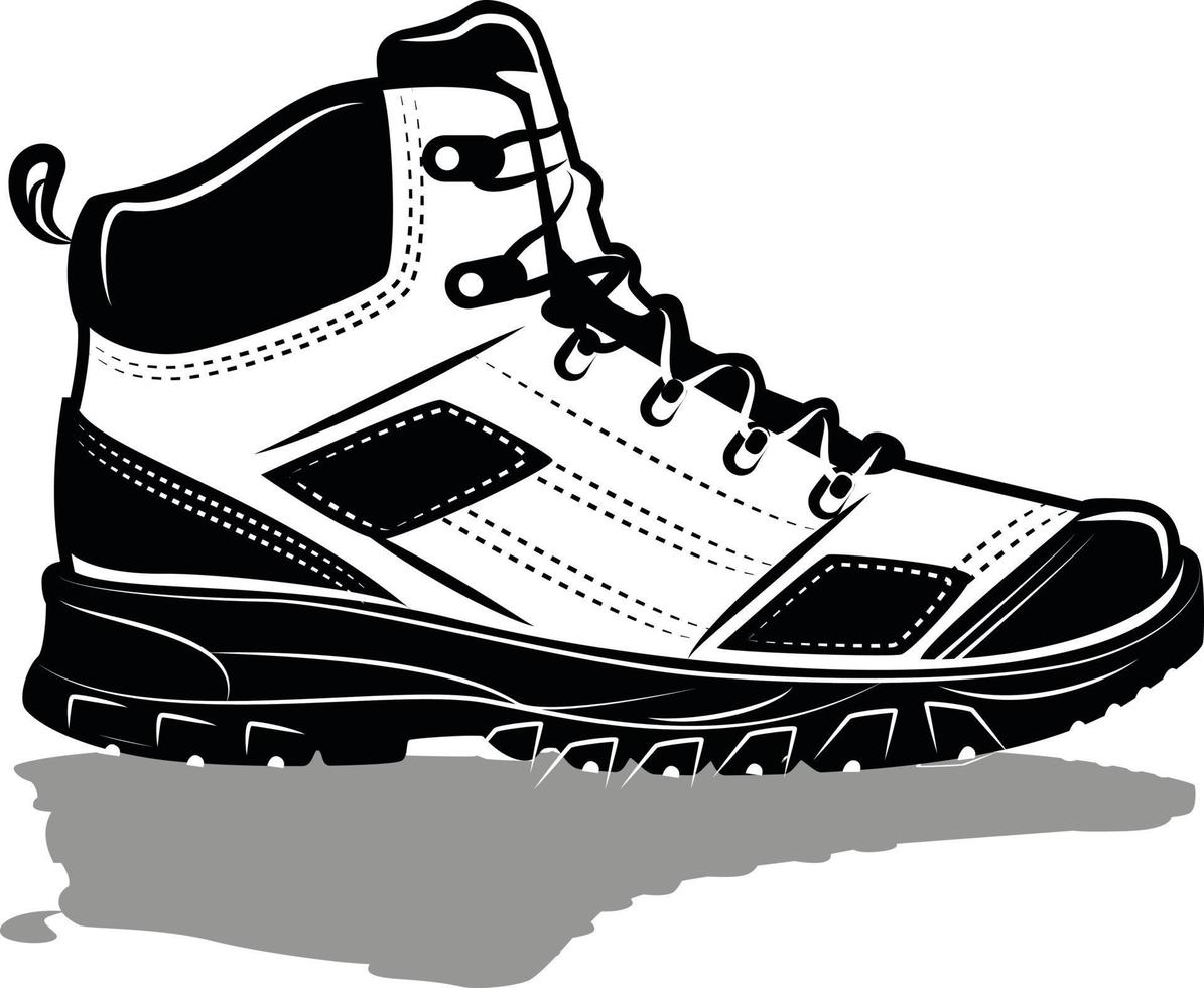 Vector Image Of A Winter Boot