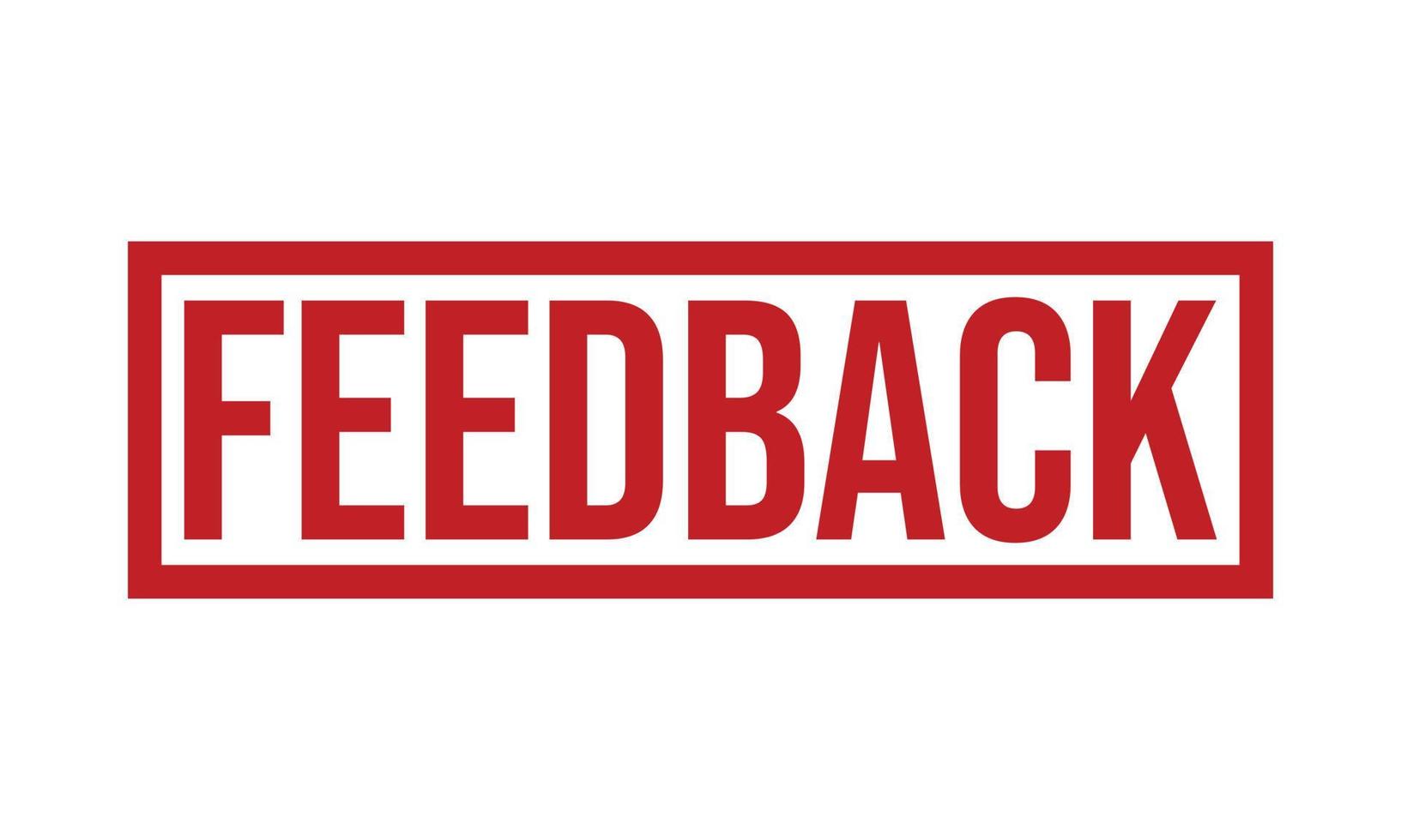 Feedback Rubber Stamp Seal Vector
