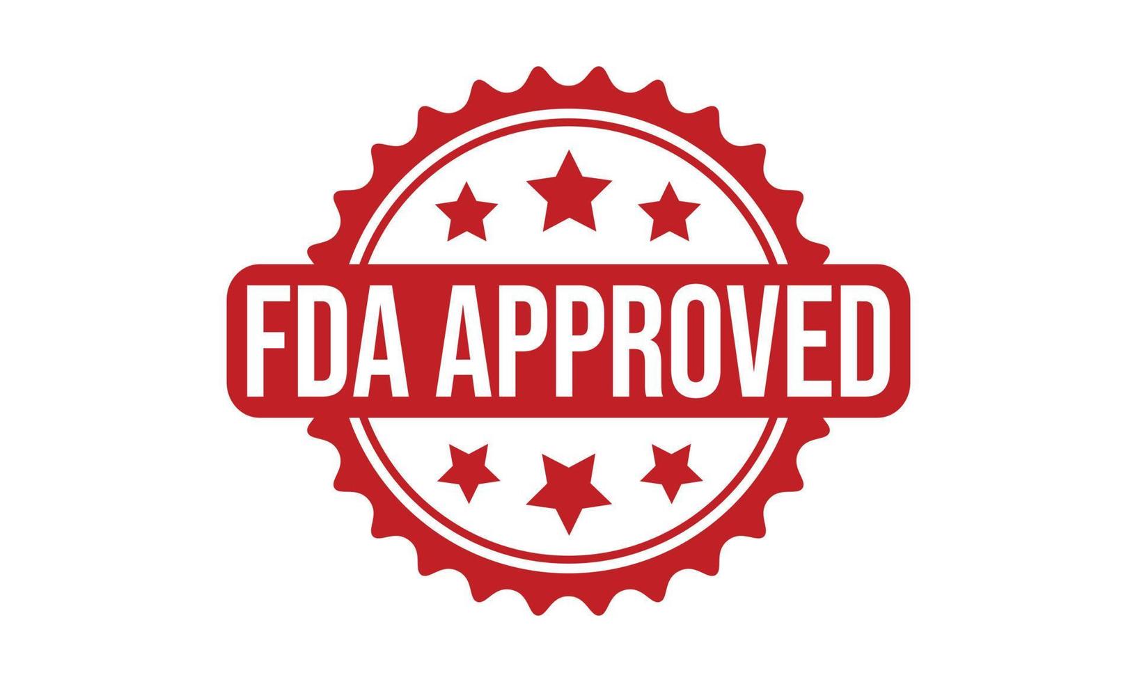 FDA Approved Rubber Stamp Seal Vector