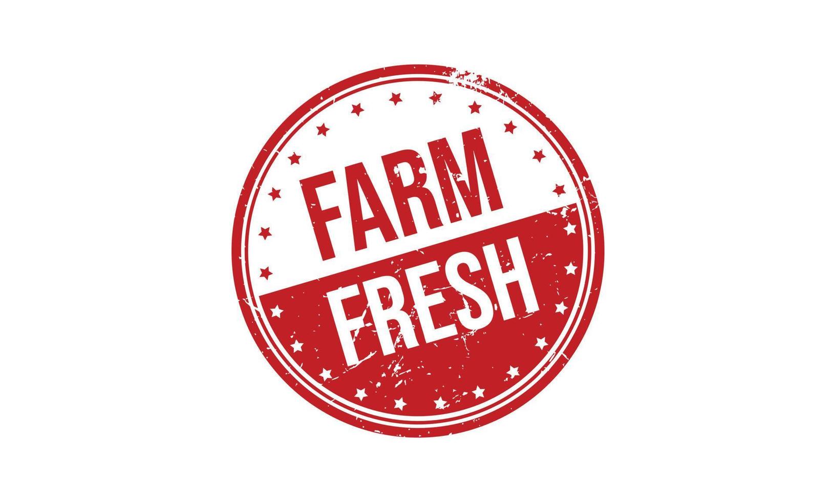 Farm Fresh Rubber Stamp Seal Vector