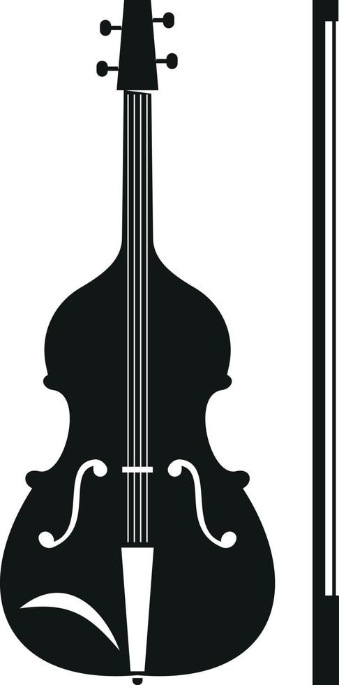 Vector Silhouette Of A Violin