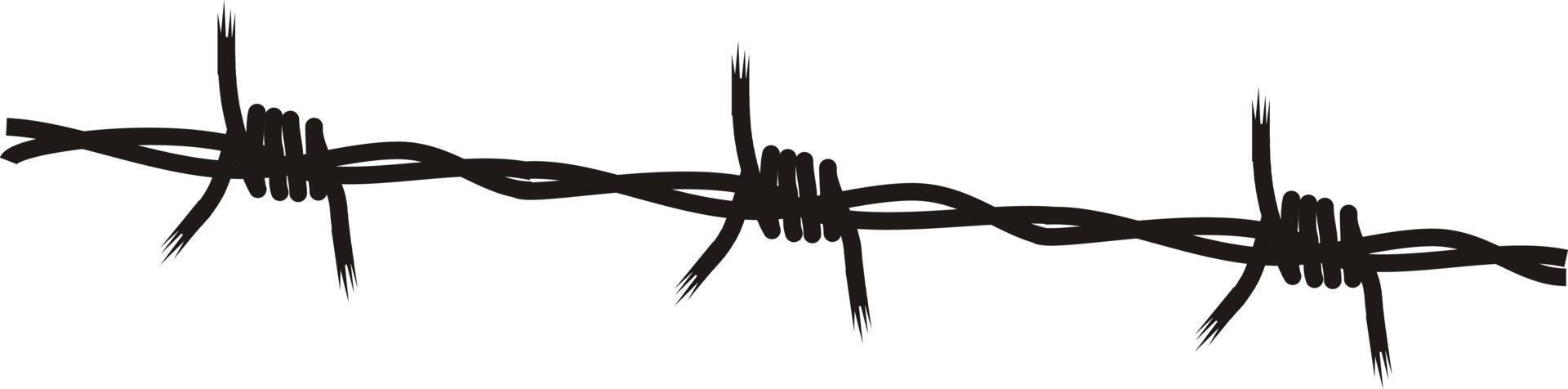 Vector Graphics Of A Barbed Wire