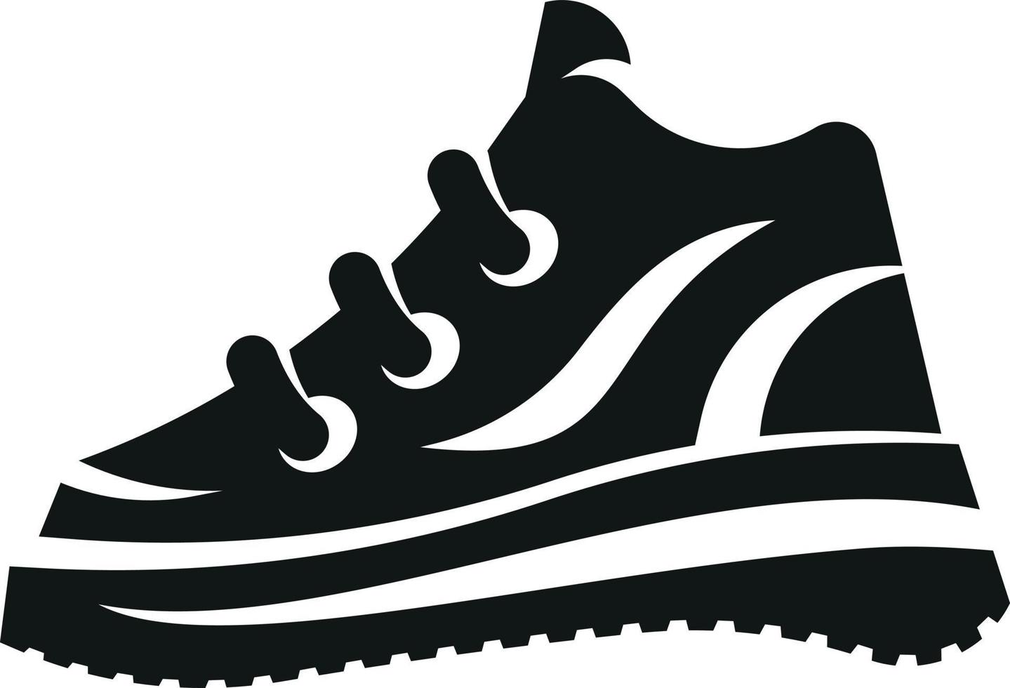 Vector Silhouette Of A Sneaker