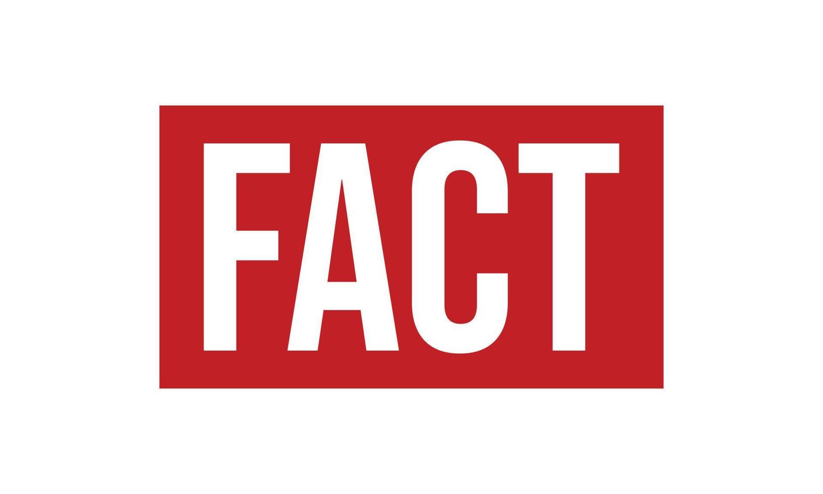 Fact Rubber Stamp Seal Vector