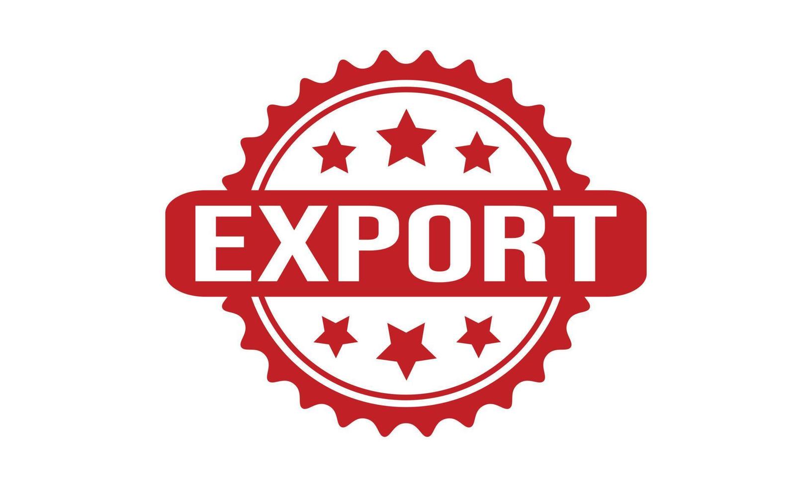 Export Rubber Stamp Seal Vector