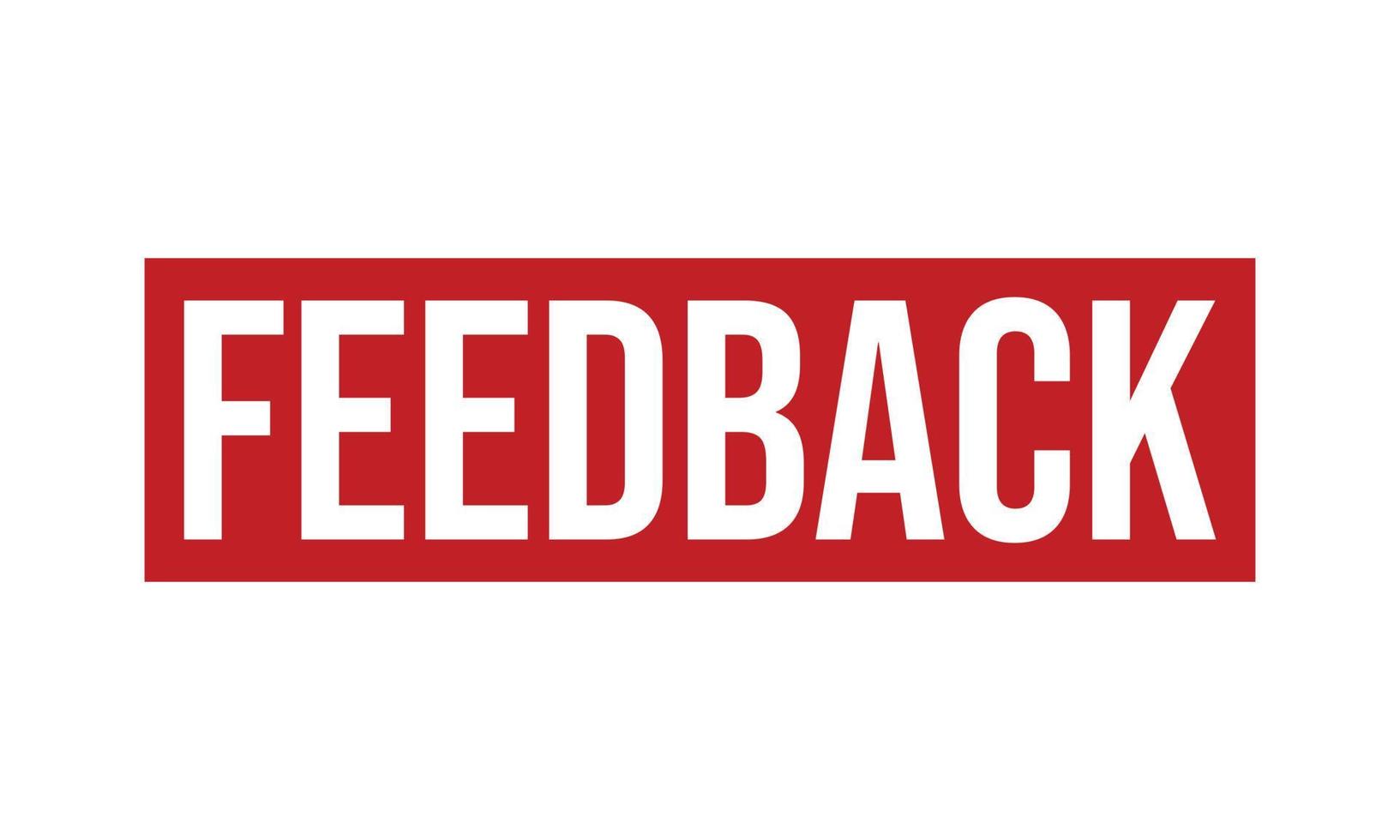 Feedback Rubber Stamp Seal Vector