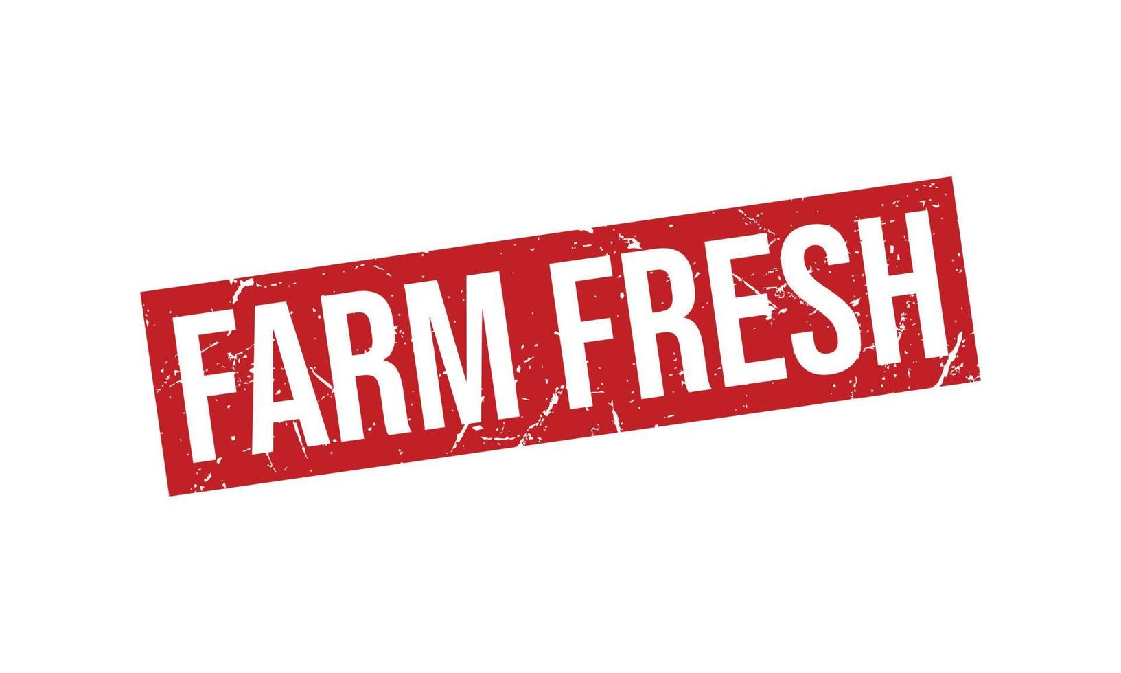 Farm Fresh Rubber Stamp Seal Vector