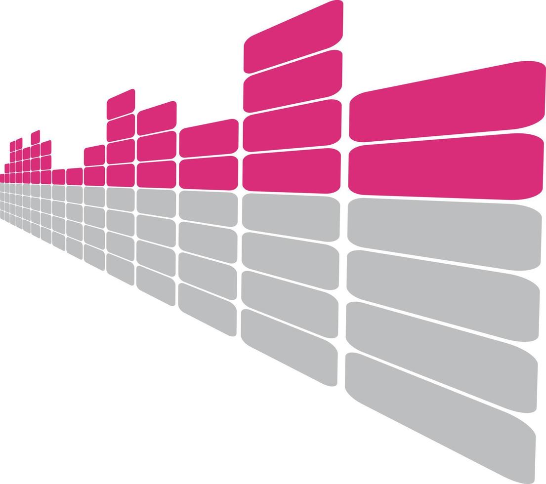 Vector Object Created With Rounded Rectangles In Perspective View