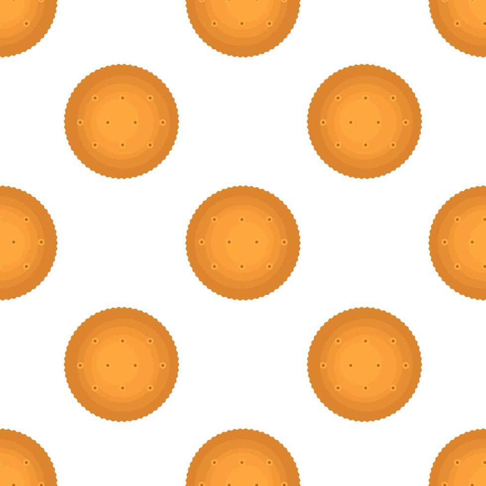 Pattern homemade cookie different taste in pastry biscuit vector