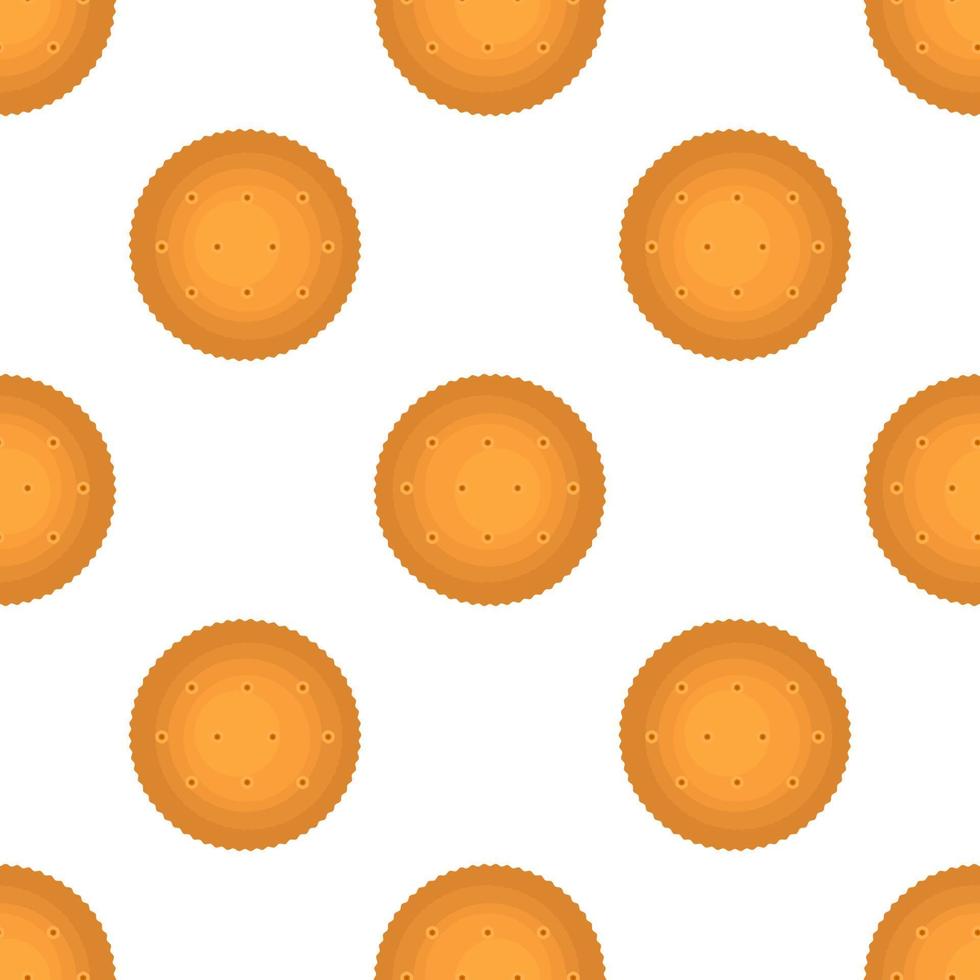 Pattern homemade cookie different taste in pastry biscuit vector