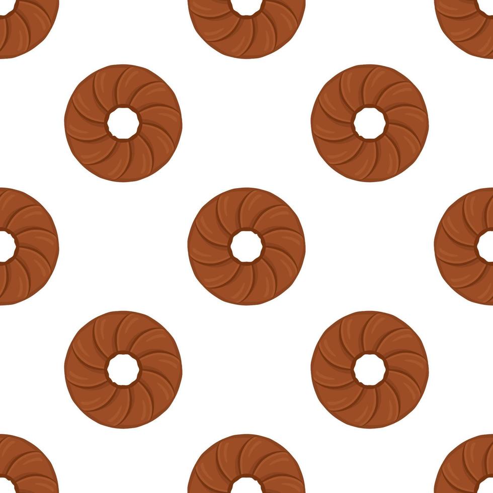 Pattern homemade cookie different taste in pastry biscuit vector
