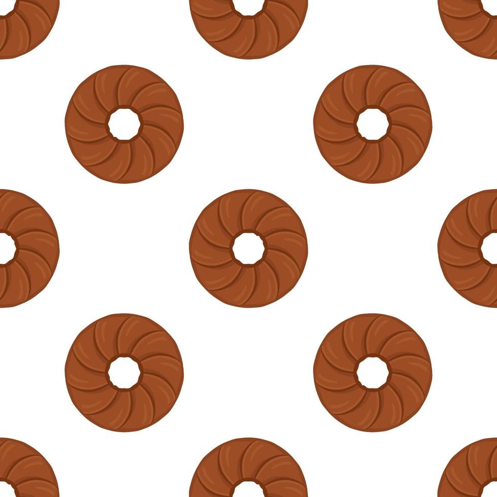 Pattern homemade cookie different taste in pastry biscuit vector