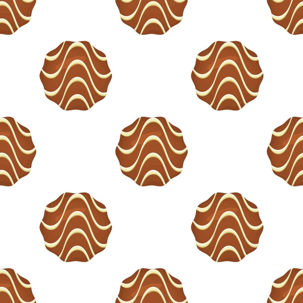 Pattern homemade cookie different taste in pastry biscuit vector