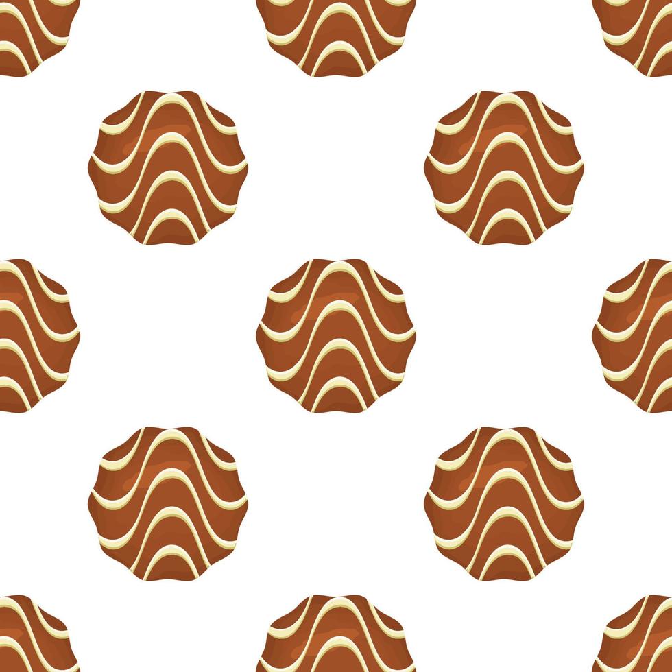 Pattern homemade cookie different taste in pastry biscuit vector