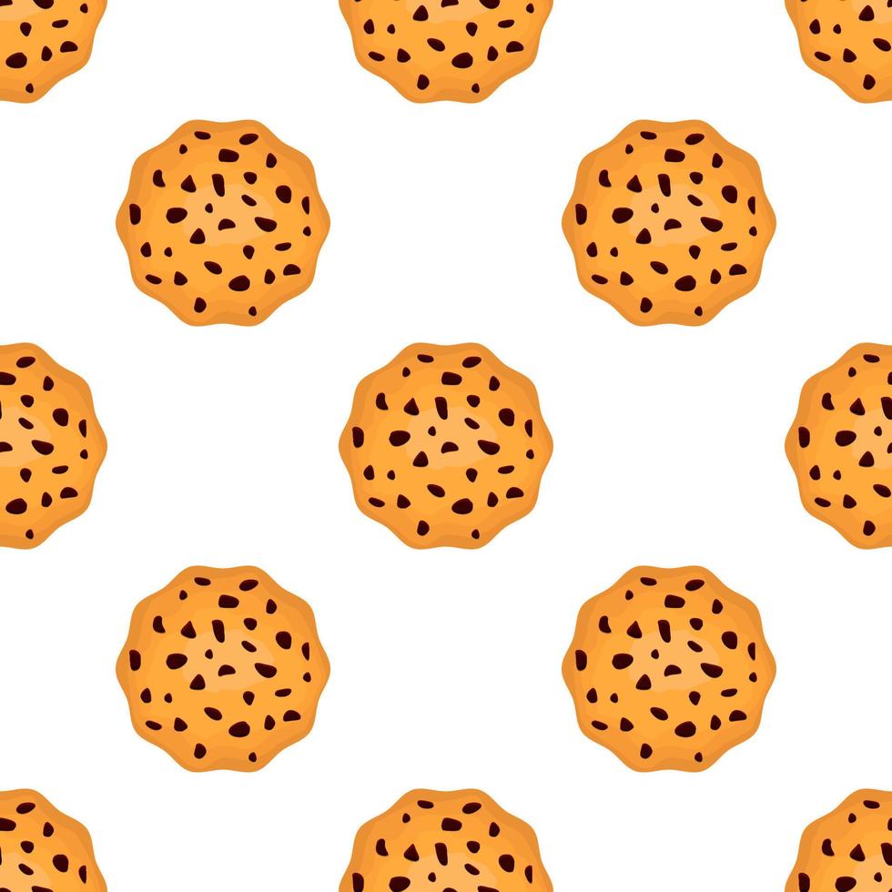 Pattern homemade cookie different taste in pastry biscuit vector