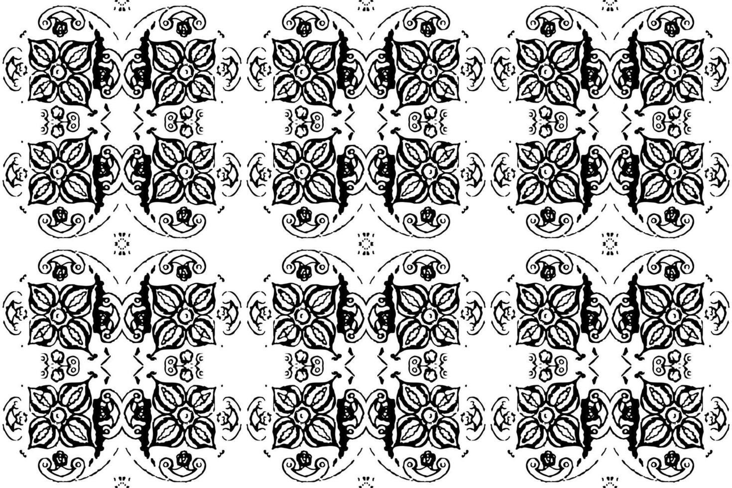 Abstract seamless pattern, seamless wallpaper, seamless background designed for use for interior, wallpaper, fabric, curtain, carpet, clothing, Batik, satin, background, illustration, Embroidery style vector