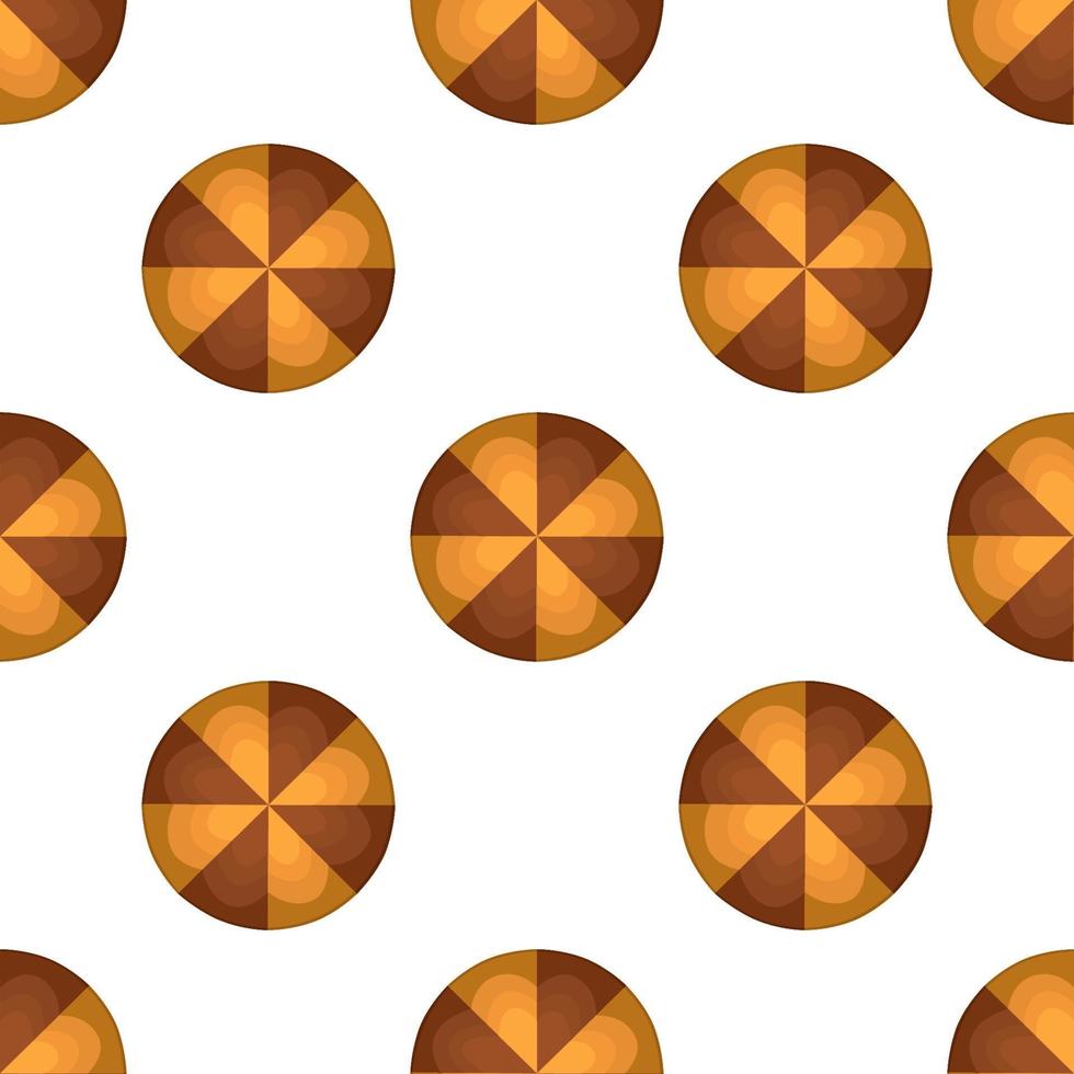 Pattern homemade cookie different taste in pastry biscuit vector