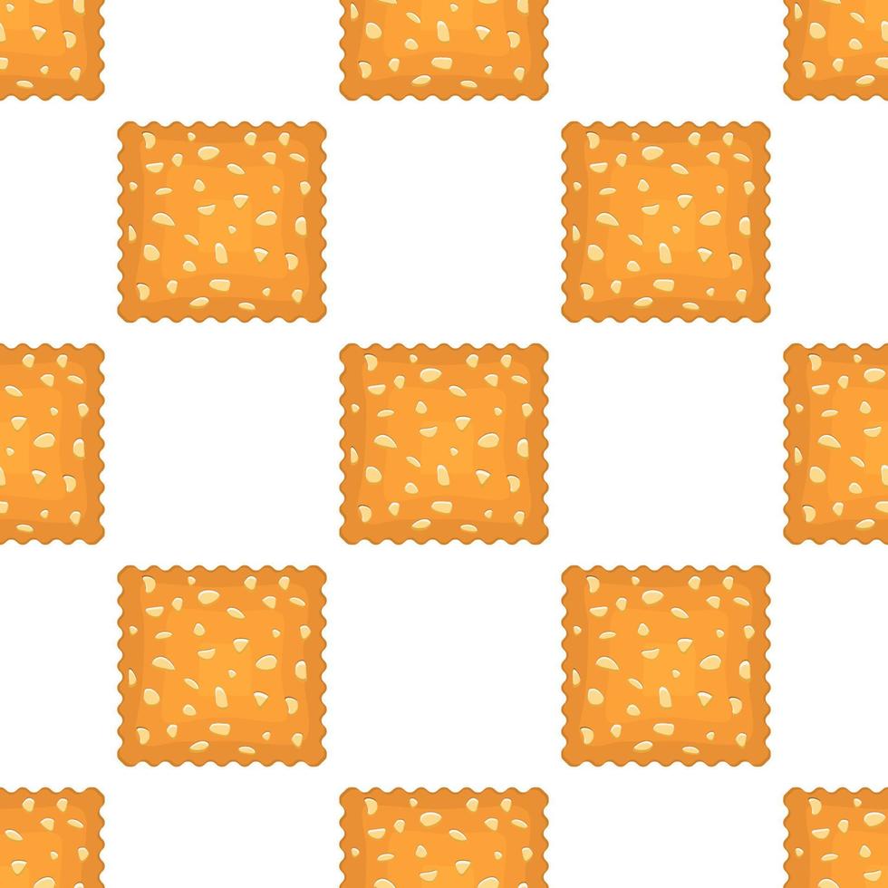 Pattern homemade cookie different taste in pastry biscuit vector