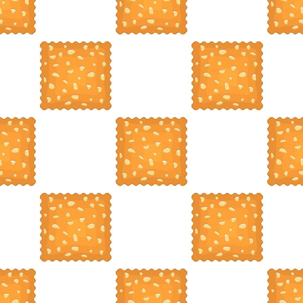 Pattern homemade cookie different taste in pastry biscuit vector