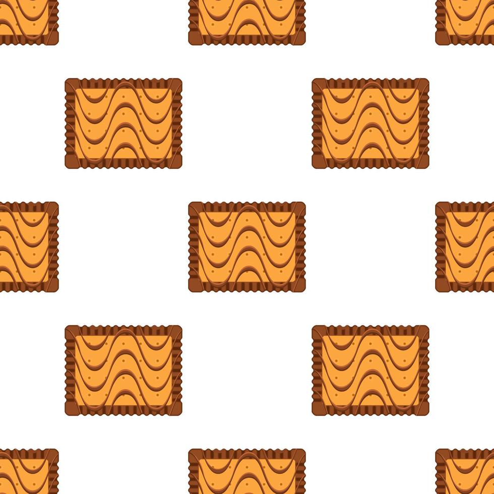 Pattern homemade cookie different taste in pastry biscuit vector
