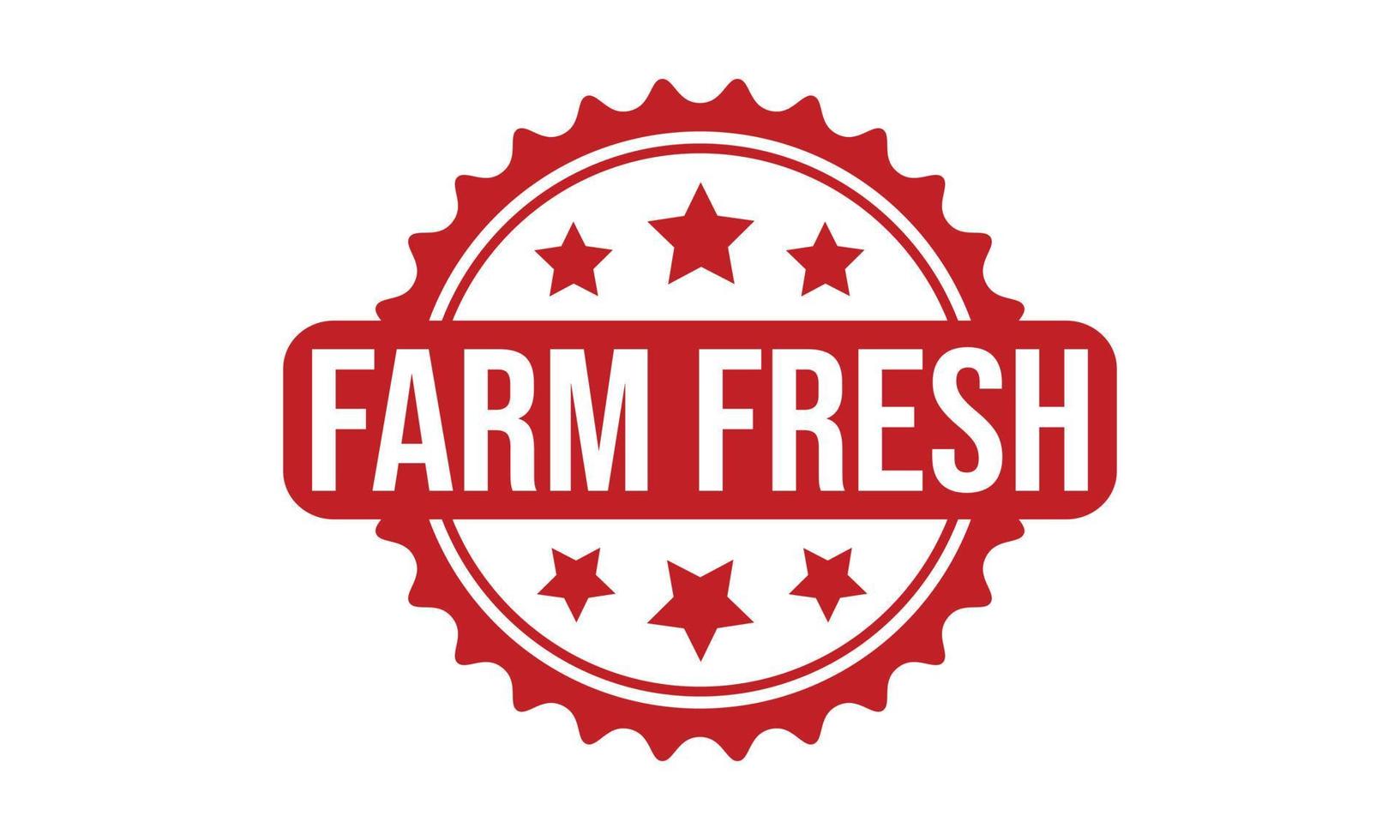 Farm Fresh Rubber Stamp Seal Vector