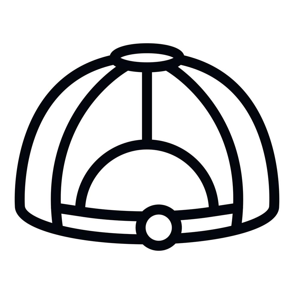 Modern cap icon outline vector. Front hat vector