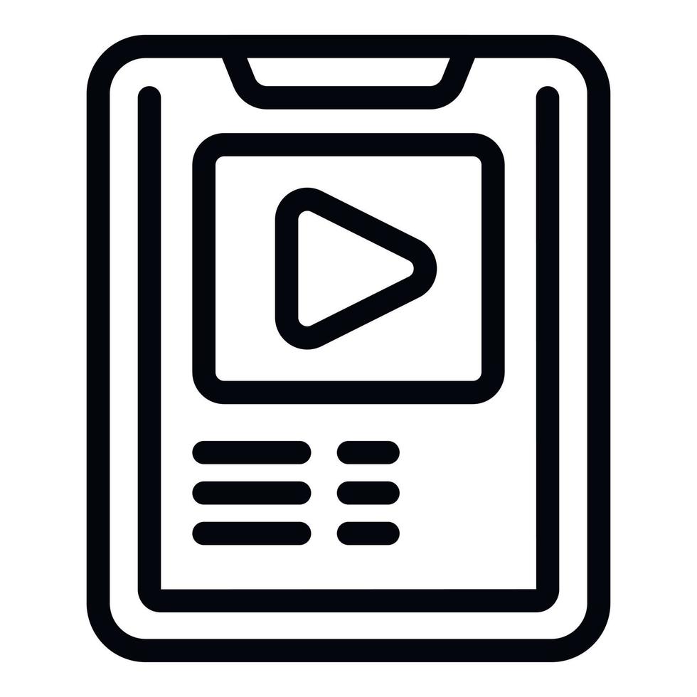 Puppet theater video play icon outline vector. Show stage vector