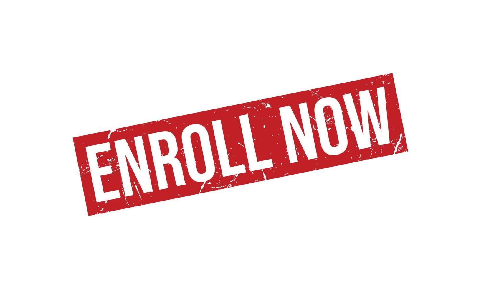 Enroll Now Rubber Stamp. Enroll Now Rubber Grunge Stamp Seal Vector Illustration