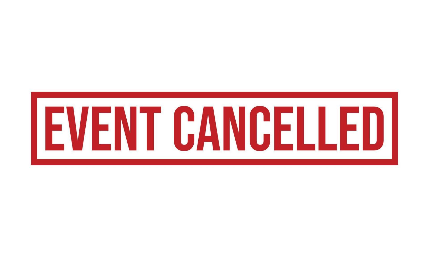 Event Cancelled Rubber Stamp Seal Vector