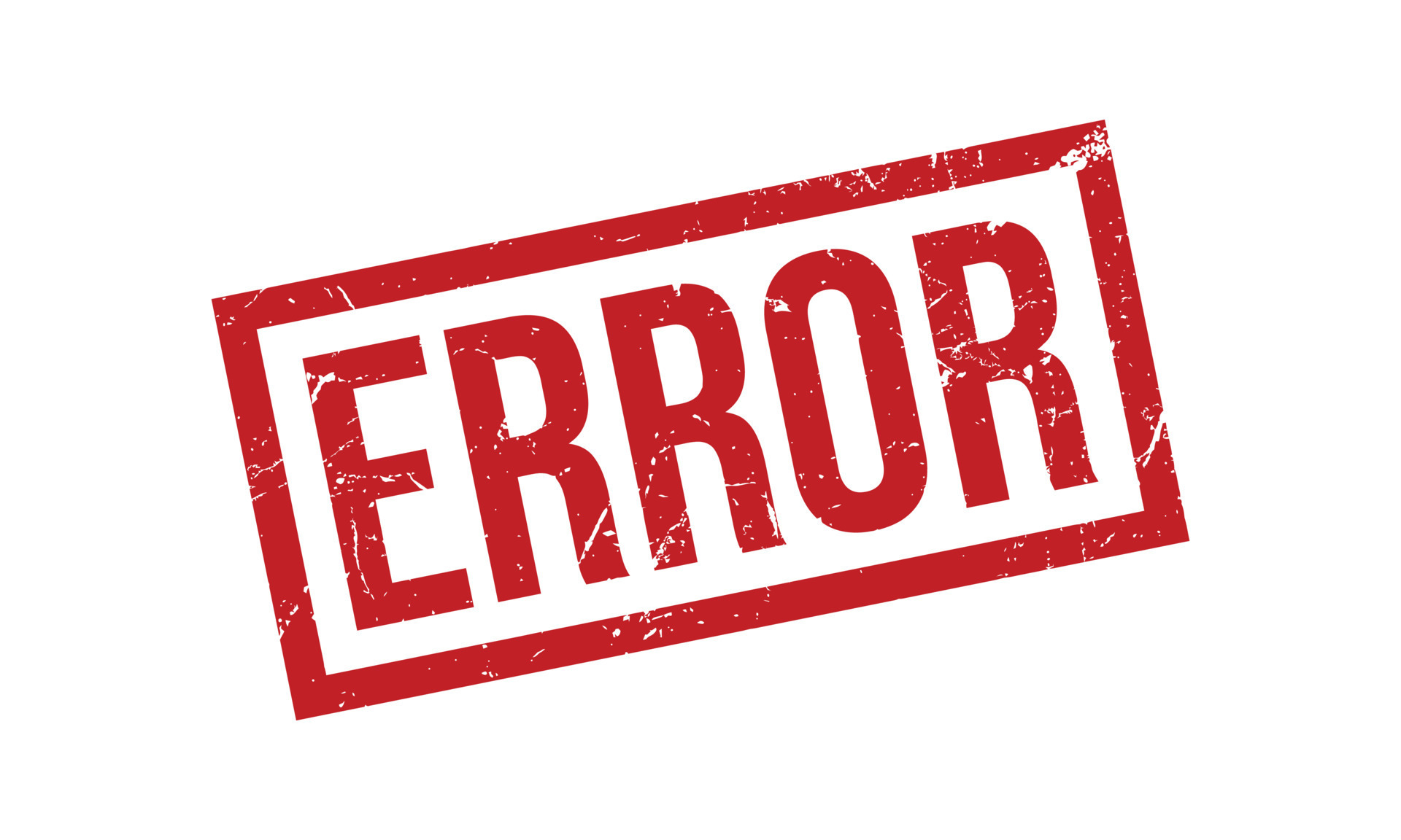 error caucho estampilla. error caucho grunge sello sello vector