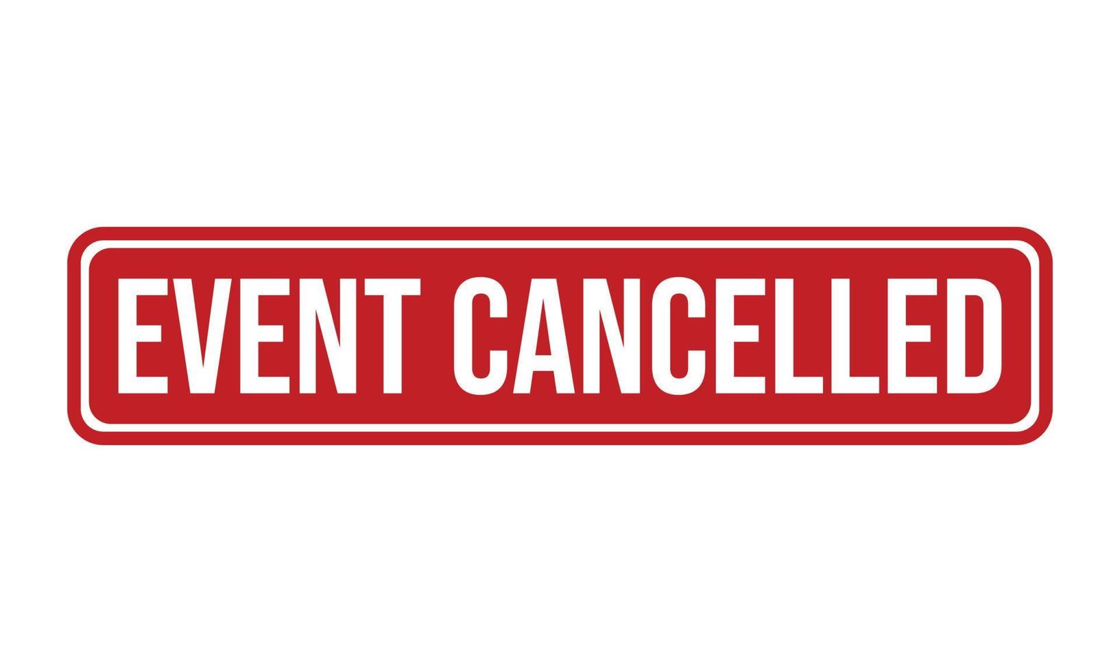 Event Cancelled Rubber Stamp Seal Vector