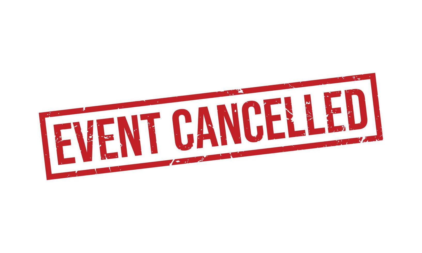 Event Cancelled Rubber Stamp Seal Vector