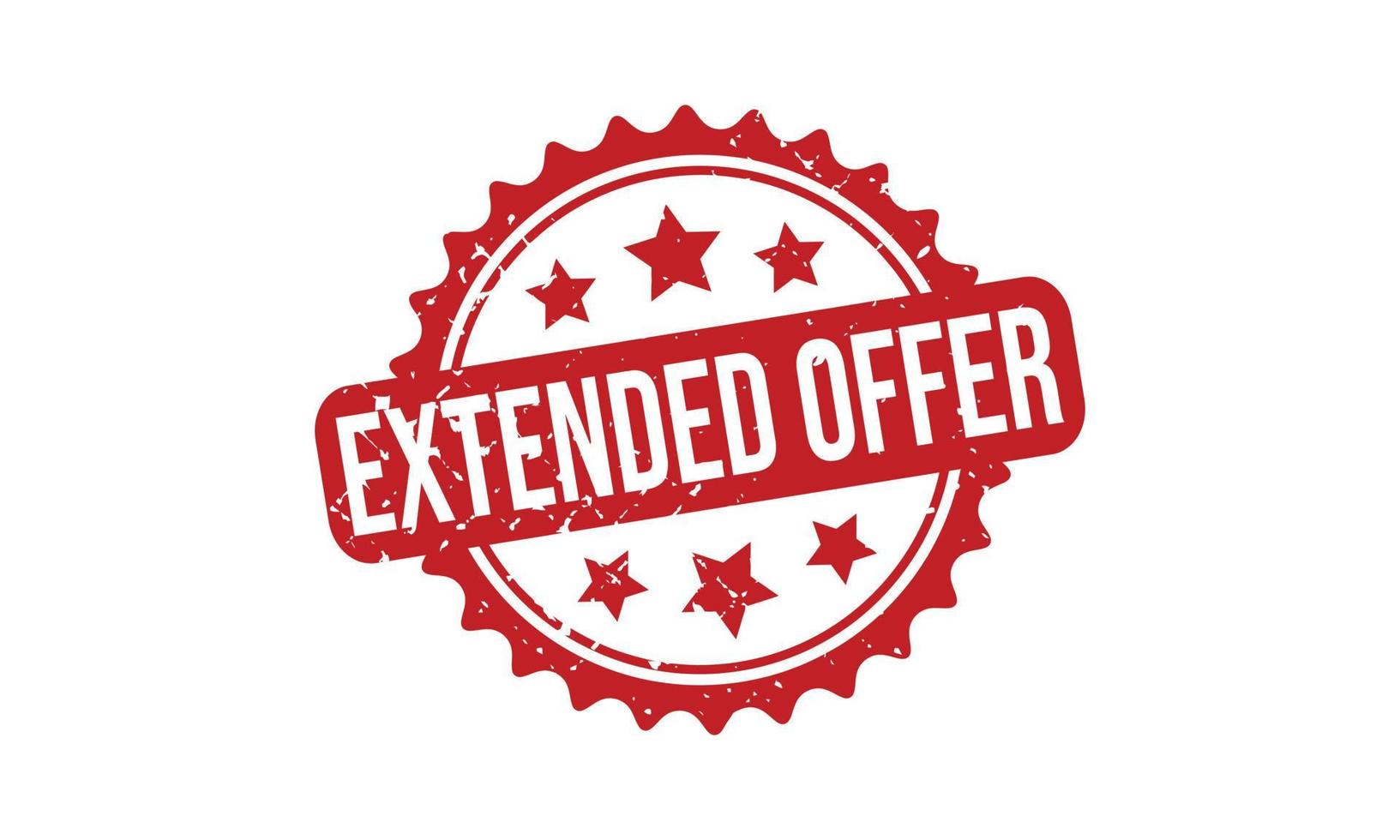 Extended Offer Stamp Seal Vector Illustration