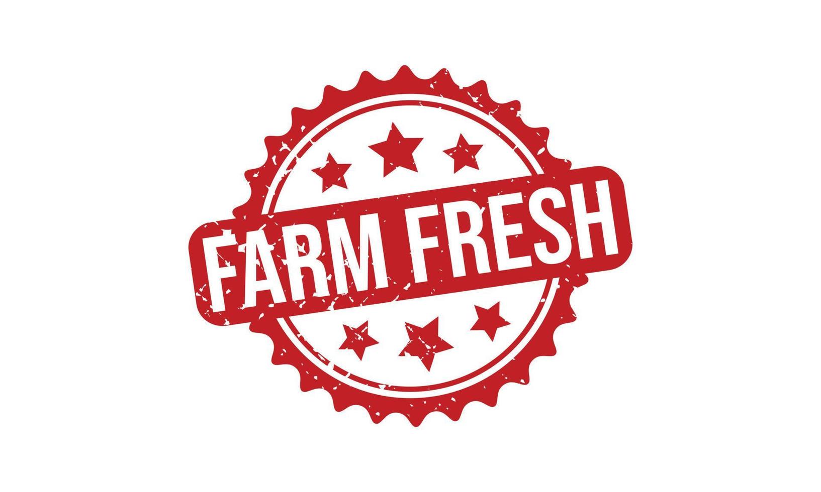 Farm Fresh Stamp Seal Vector Illustration