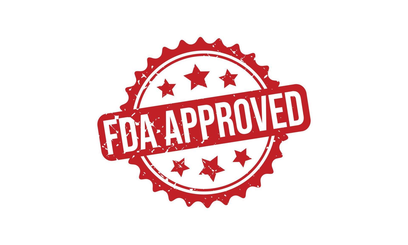 FDA Approved Stamp Seal Vector Illustration