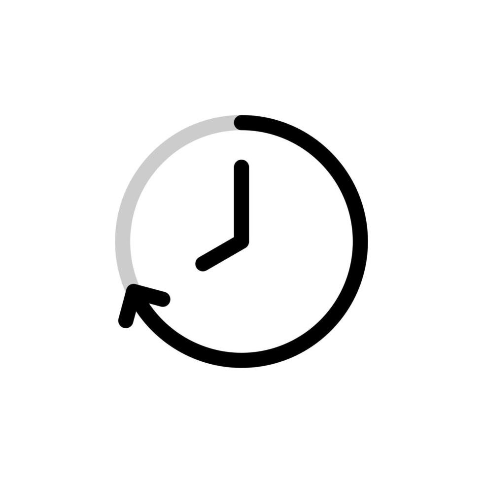 Forty Minutes Clock Count Simple Vector Icon