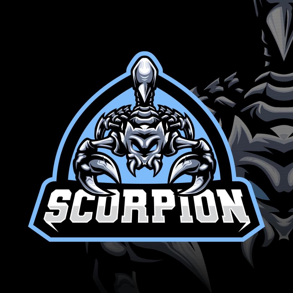 Mascot of Scorpio that is suitable for e-sport gaming logo template vector