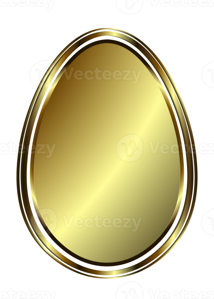 Easter egg silhouette golden shade png