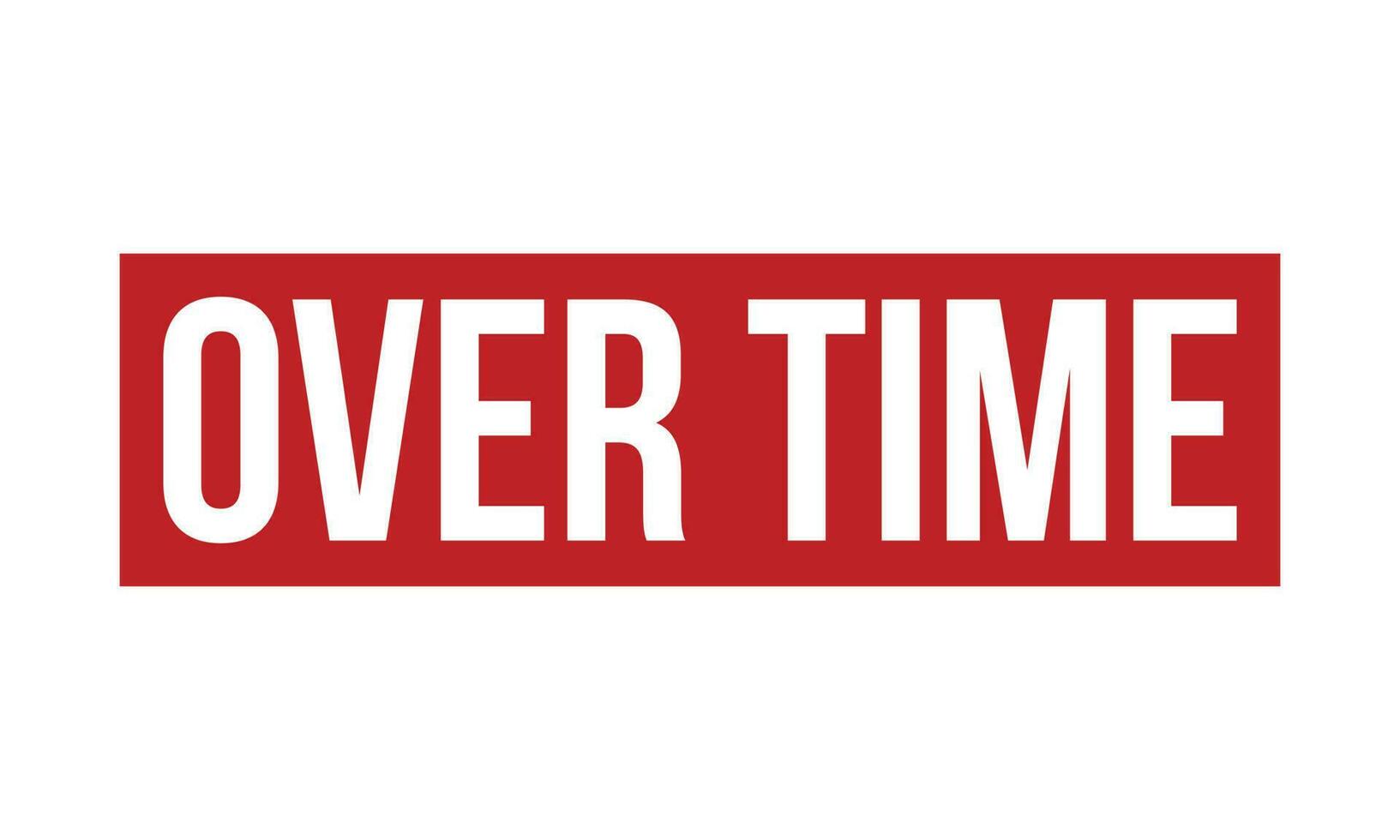 Over Time Rubber Stamp Seal Vector