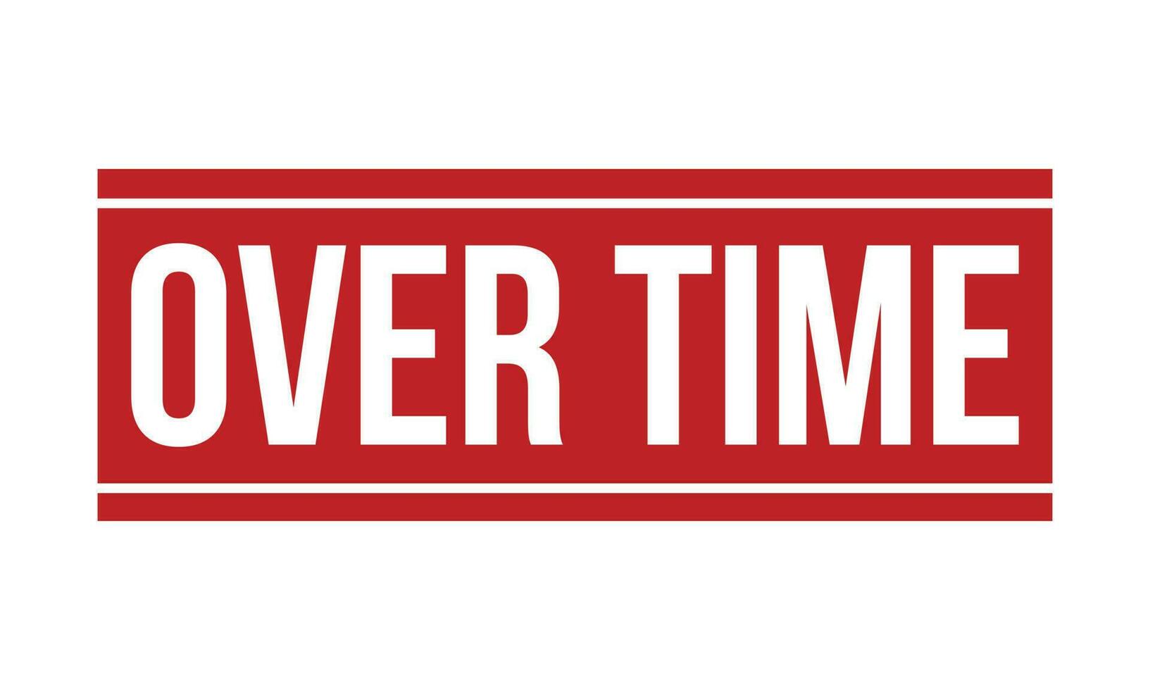 Over Time Rubber Stamp Seal Vector