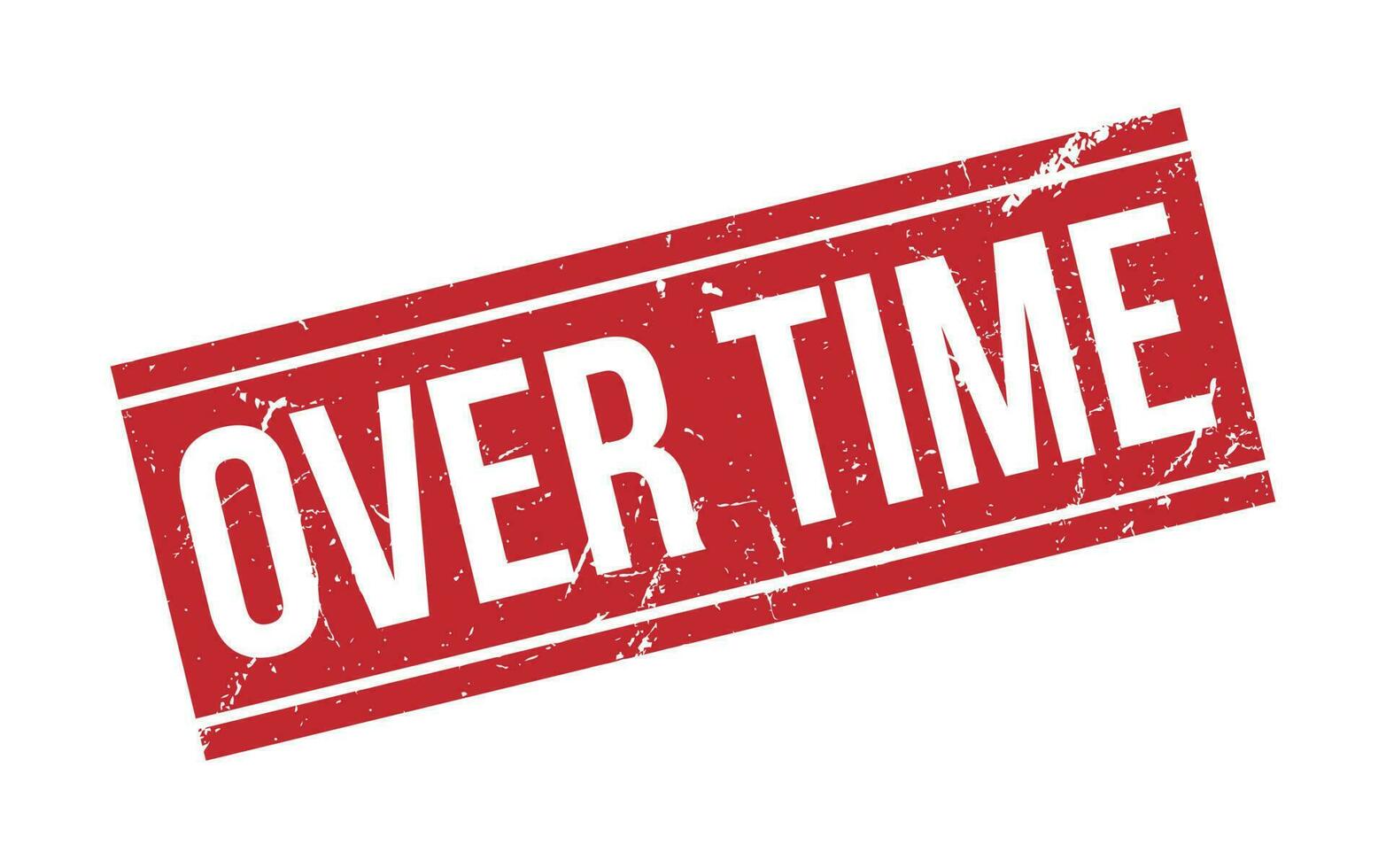 Over Time Stamp Seal Vector Illustration