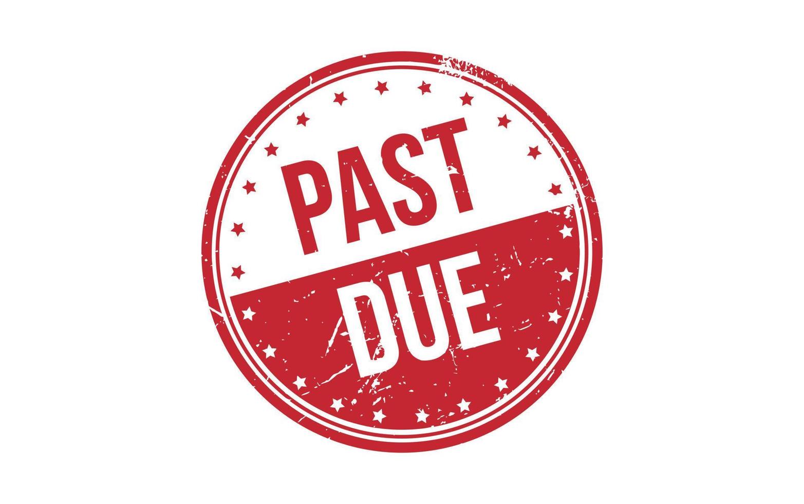 Past Due Stamp Seal Vector Illustration