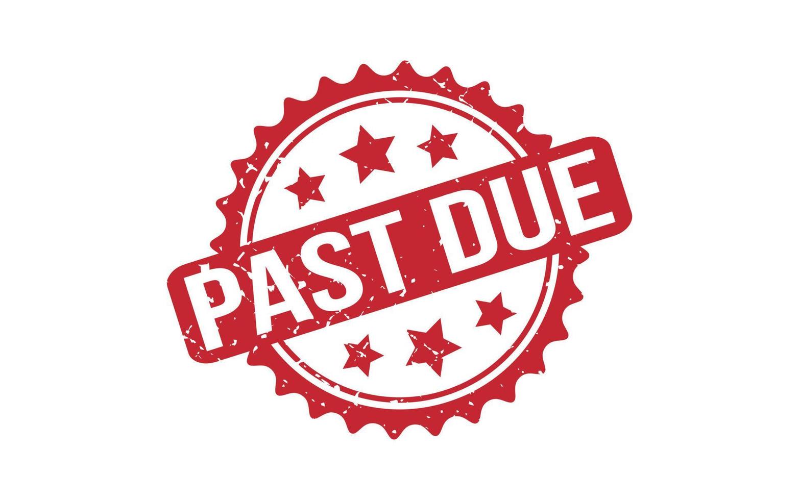 Past Due Stamp Seal Vector Illustration