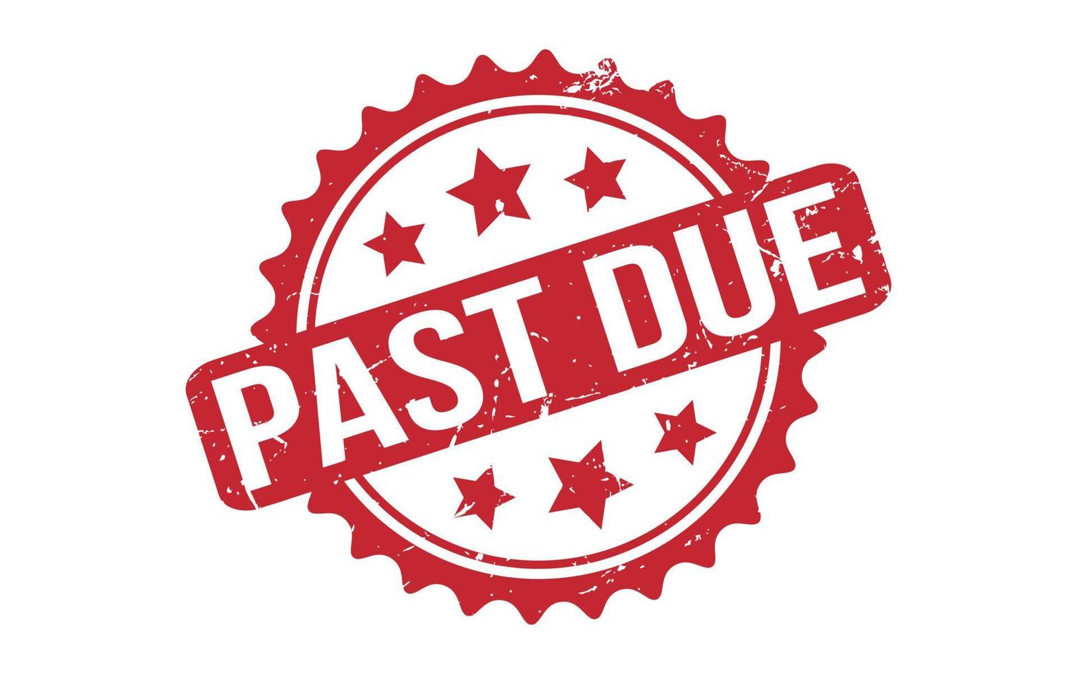 Past Due Stamp Seal Vector Illustration